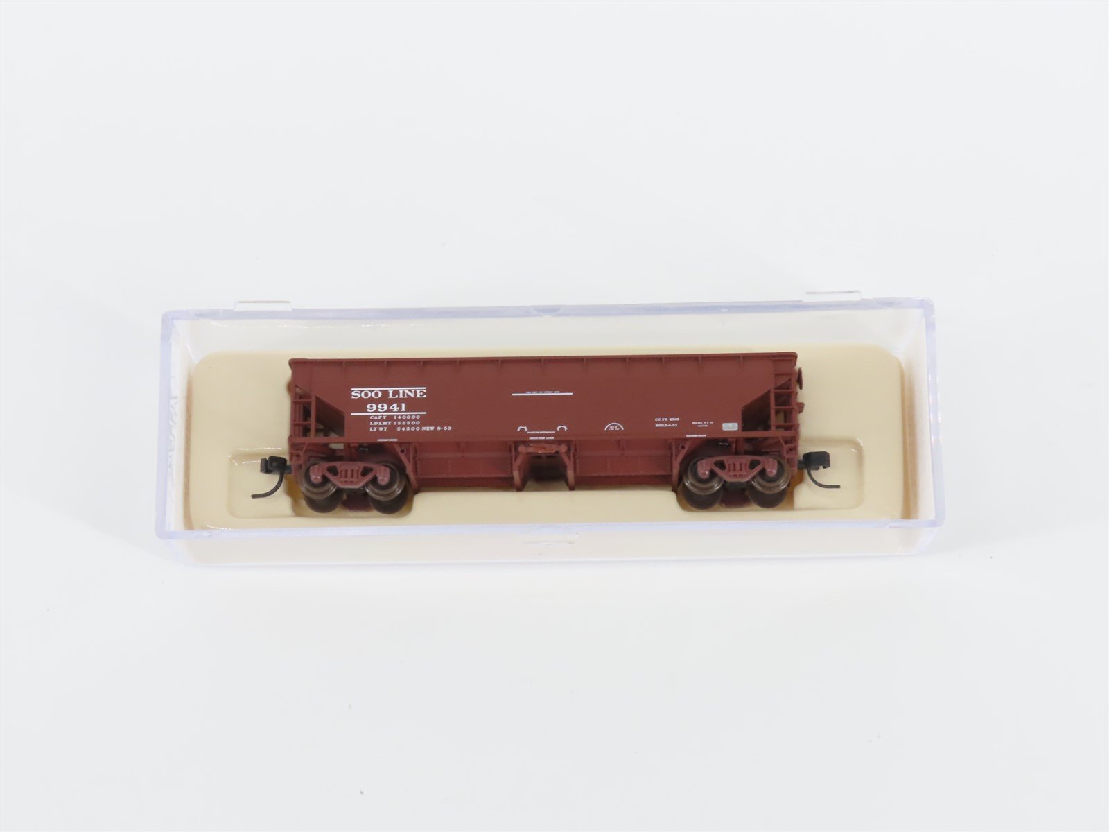N Scale Atlas 34775-6 SOO Line 2-Bay 70 Ton Hart Ballast Hopper #9941