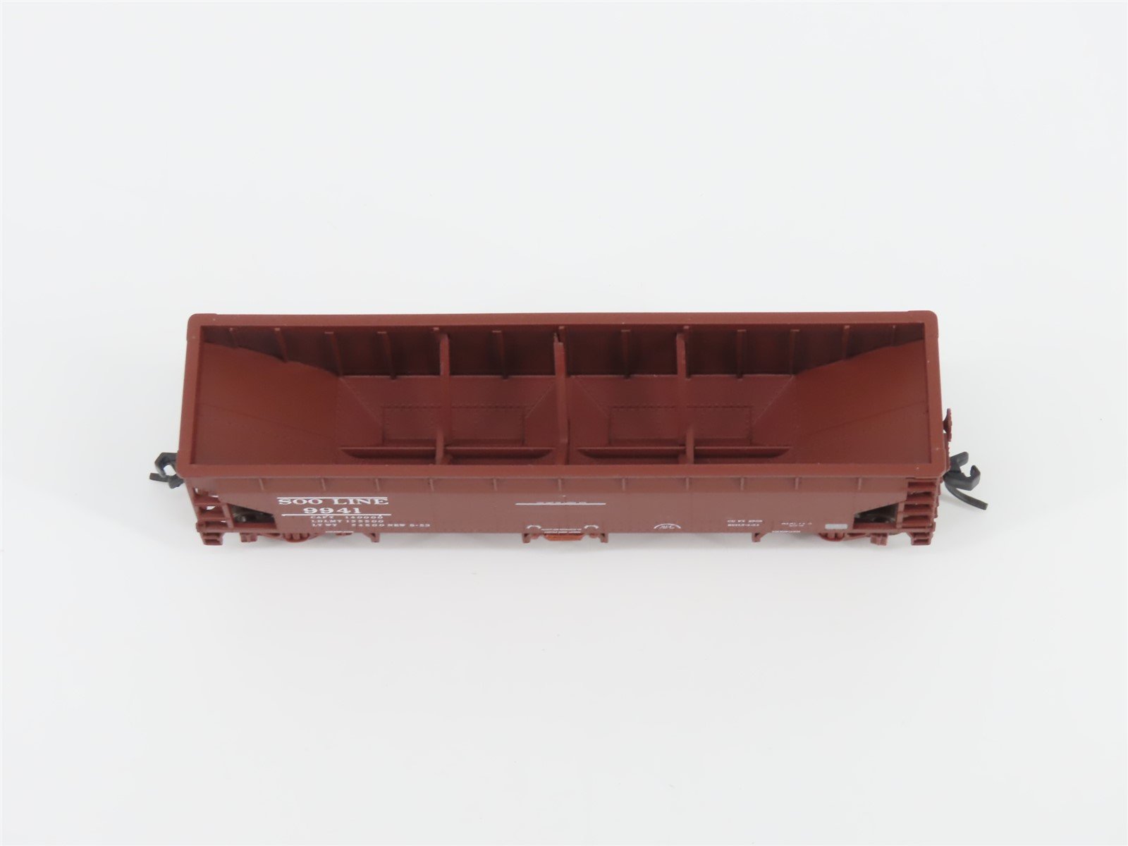 N Scale Atlas 34775-6 SOO Line 2-Bay 70 Ton Hart Ballast Hopper #9941