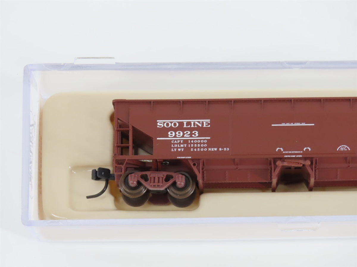 N Scale Atlas 34775-5 SOO Line 2-Bay 70 Ton Hart Ballast Hopper #9923