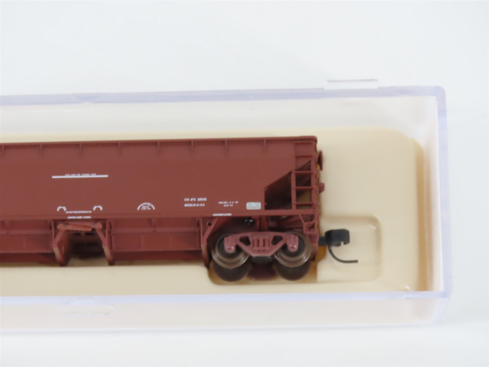 N Scale Atlas 34775-5 SOO Line 2-Bay 70 Ton Hart Ballast Hopper #9923