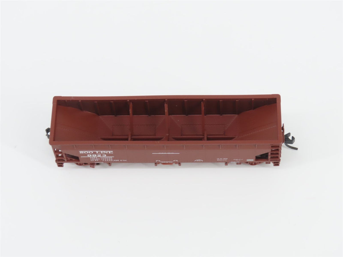 N Scale Atlas 34775-5 SOO Line 2-Bay 70 Ton Hart Ballast Hopper #9923