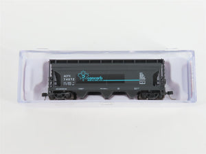 N Scale Atlas Trainman 50006108 ACFX Cancarb 3-Bay Covered Hopper #74072
