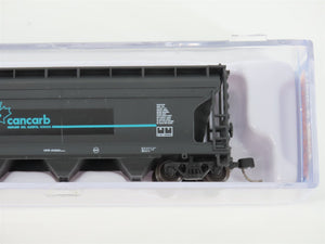 N Scale Atlas Trainman 50006108 ACFX Cancarb 3-Bay Covered Hopper #74072