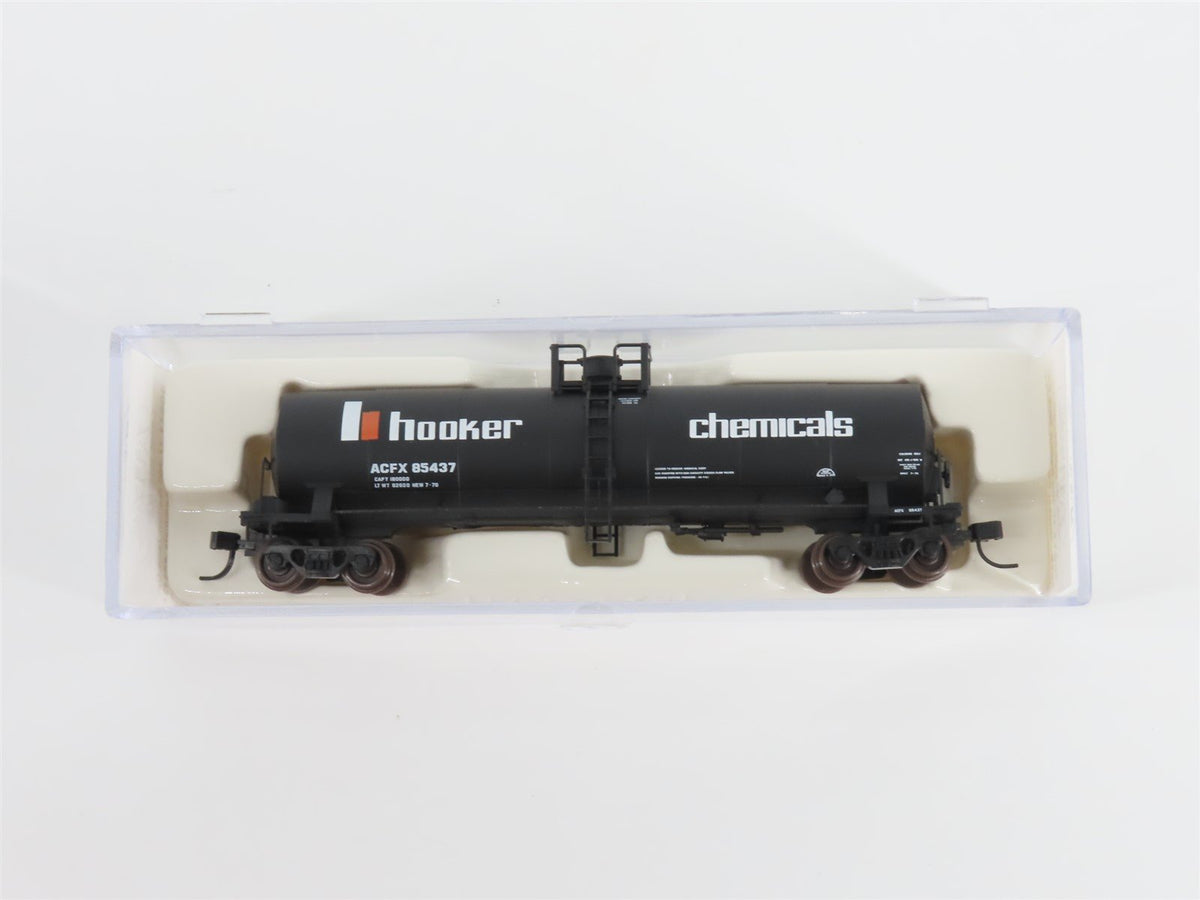 N Scale Atlas 40611 ACFX Hooker Chemicals 17,360 Gallon Tank Car #85437