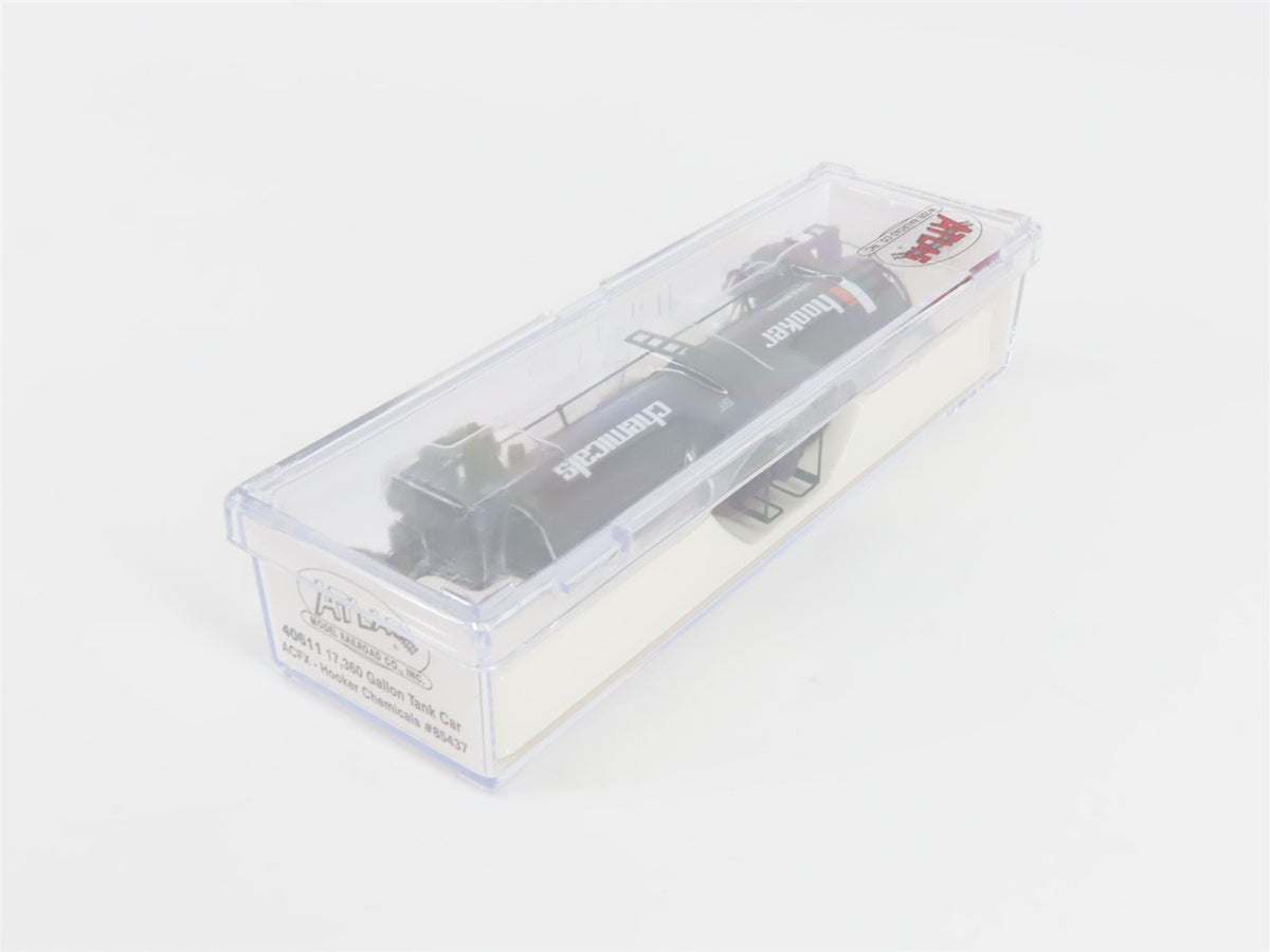 N Scale Atlas 40611 ACFX Hooker Chemicals 17,360 Gallon Tank Car #85437