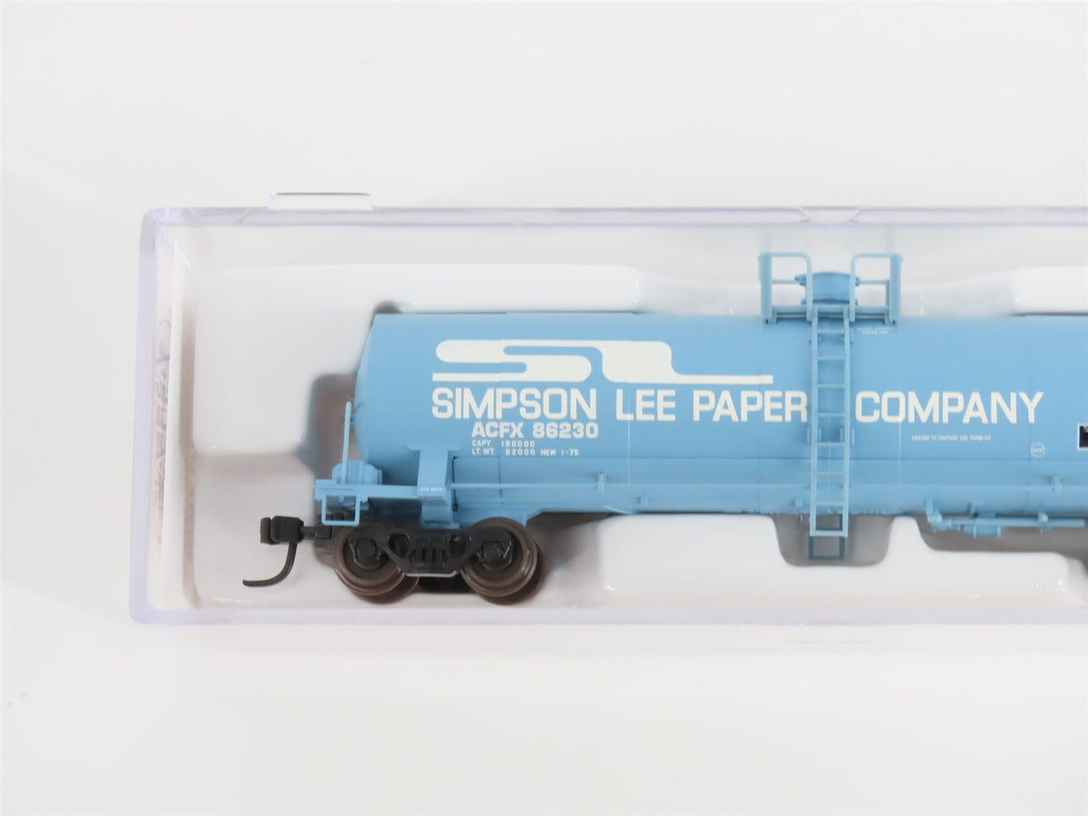 N Scale Atlas 40582 ACFX Simpson Lee Paper 17,360 Gallon Tank Car #86230
