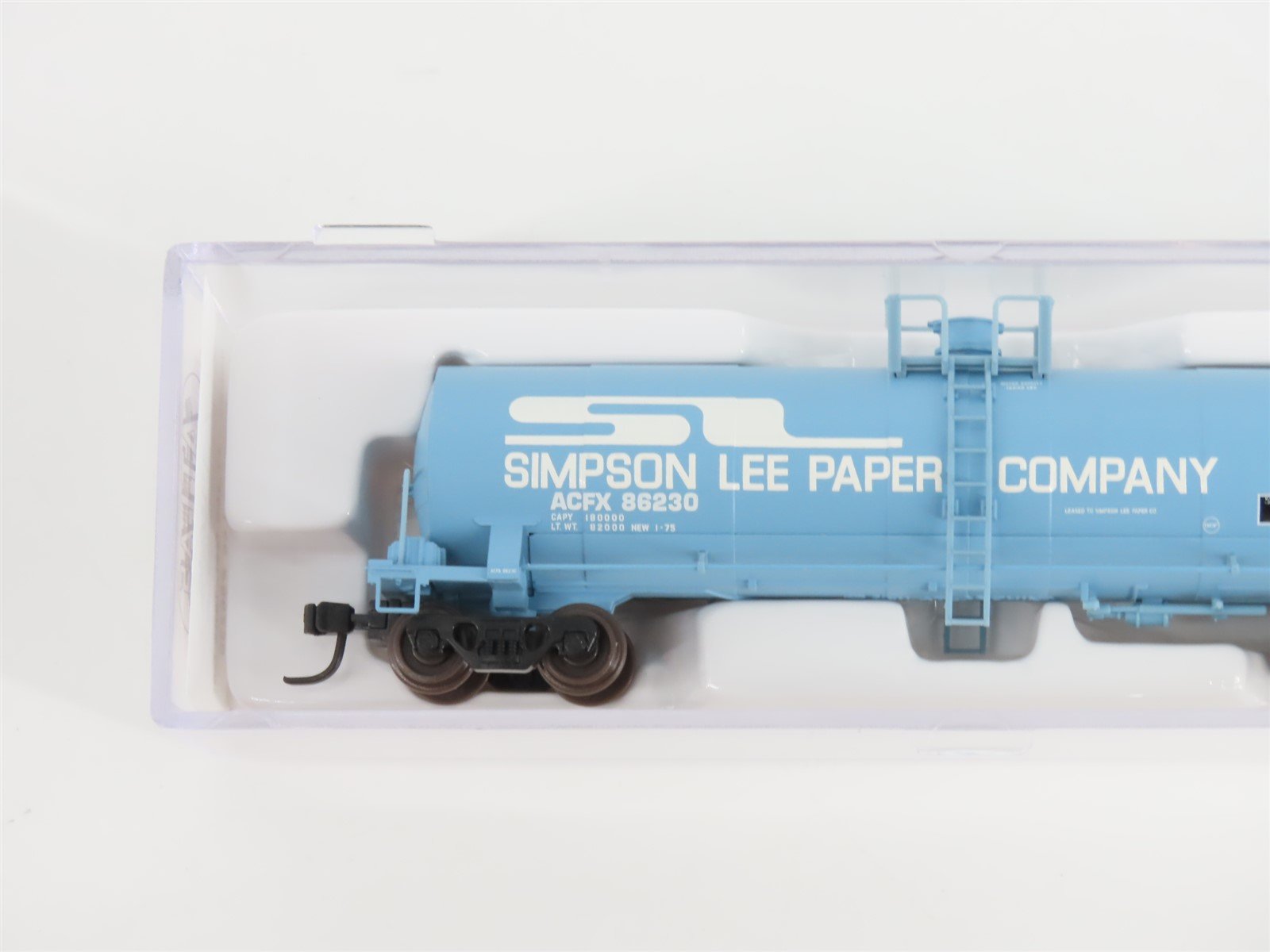 N Scale Atlas 40582 ACFX Simpson Lee Paper 17,360 Gallon Tank Car #86230