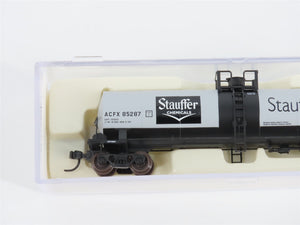 N Scale Atlas 40572 ACFX Stauffer Chemical 17,360 Gallon Tank Car #85287