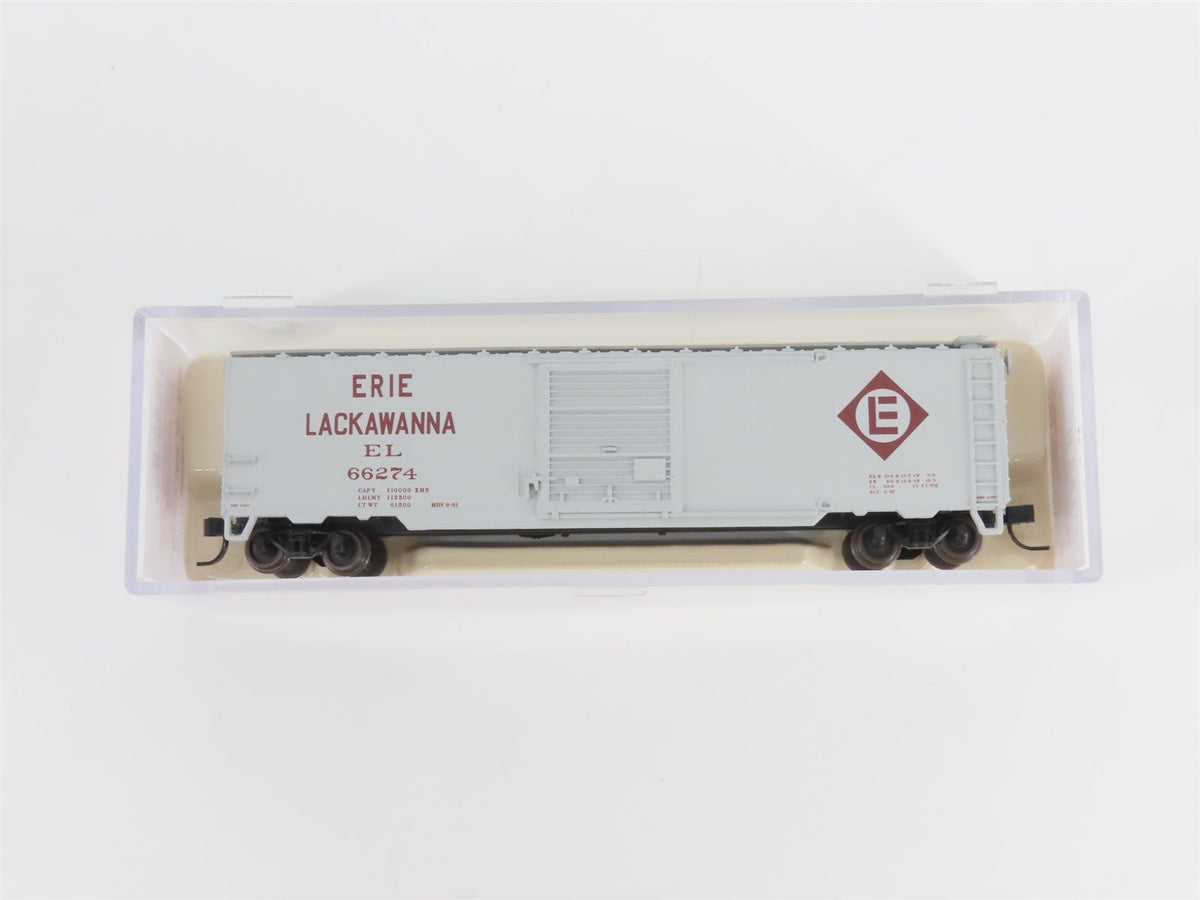 N Scale Atlas Trainman 38928 EL Erie Lackawanna 50&#39; Single Door Box Car #66274