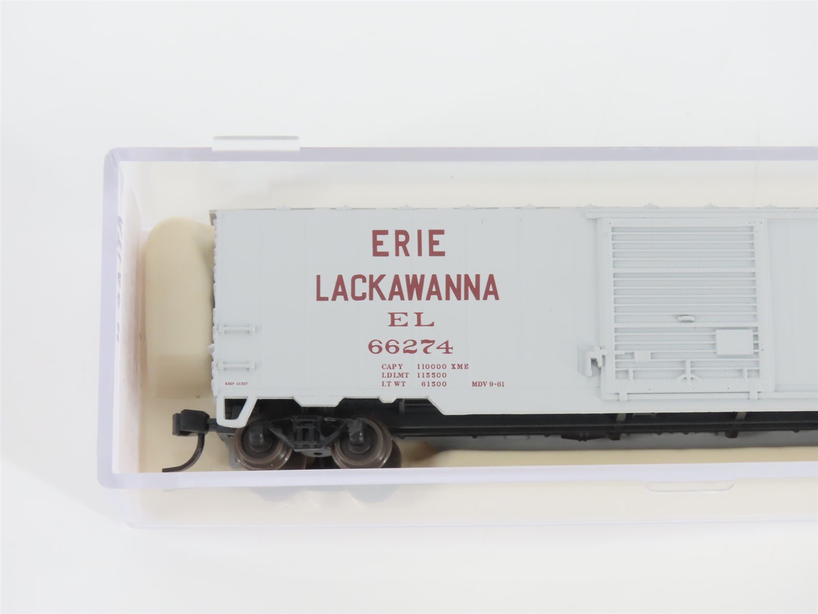 N Scale Atlas Trainman 38928 EL Erie Lackawanna 50' Single Door Box Car #66274