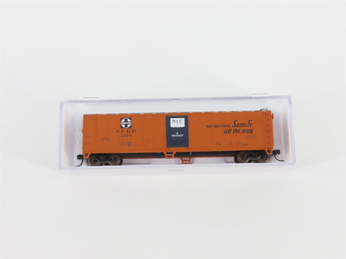 N Scale Atlas 36674 SFRD Santa Fe 50&#39; Mechanical Reefer #3176