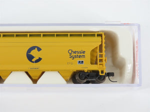 N Scale Atlas Trainman 39921 C&O Chessie System 3-Bay Covered Hopper #601341