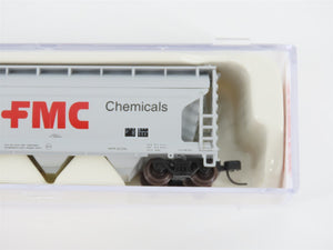 N Scale Atlas Trainman 39914A ACFX FMC Chemicals 3-Bay Covered Hopper #64133