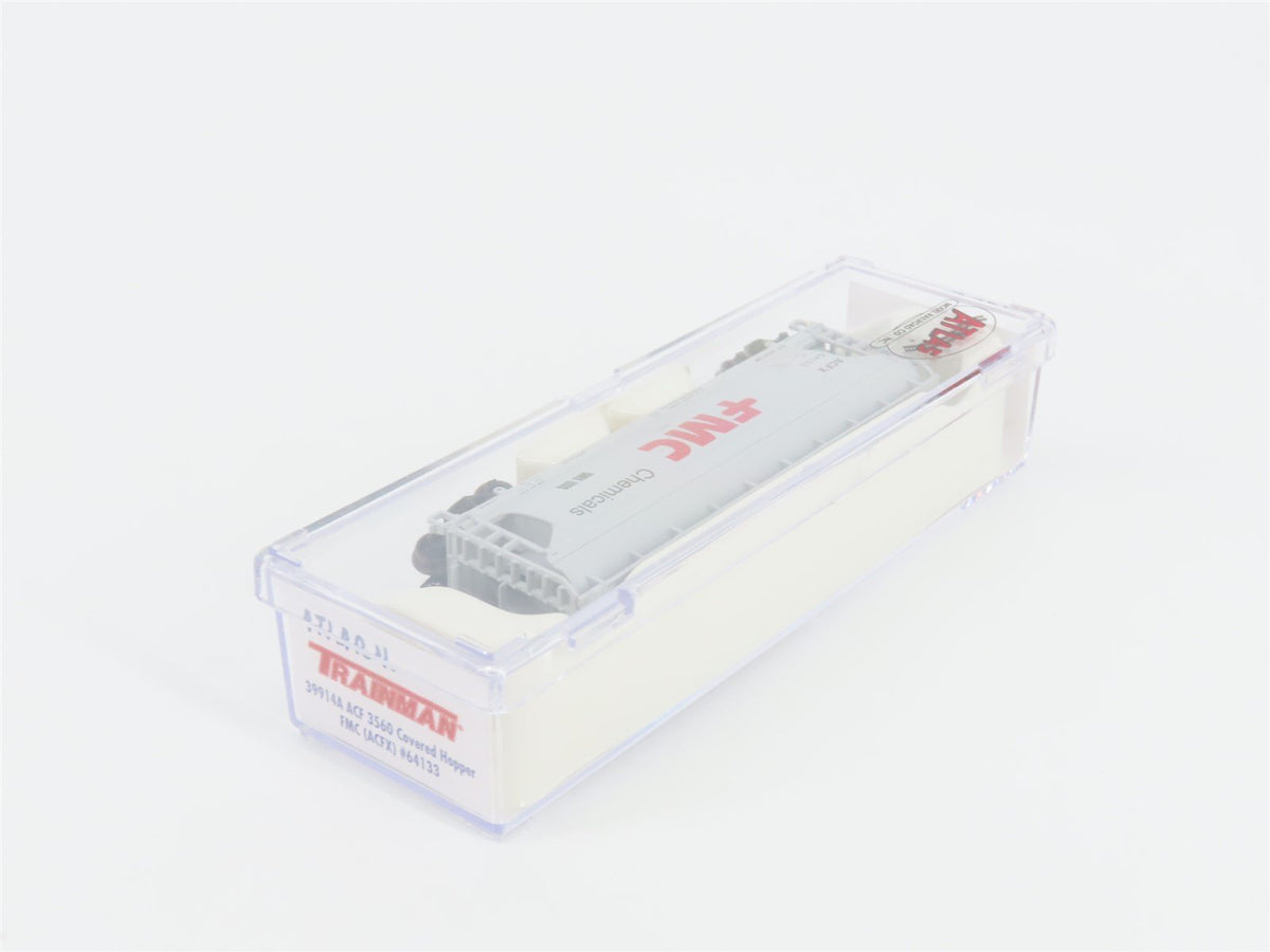 N Scale Atlas Trainman 39914A ACFX FMC Chemicals 3-Bay Covered Hopper #64133