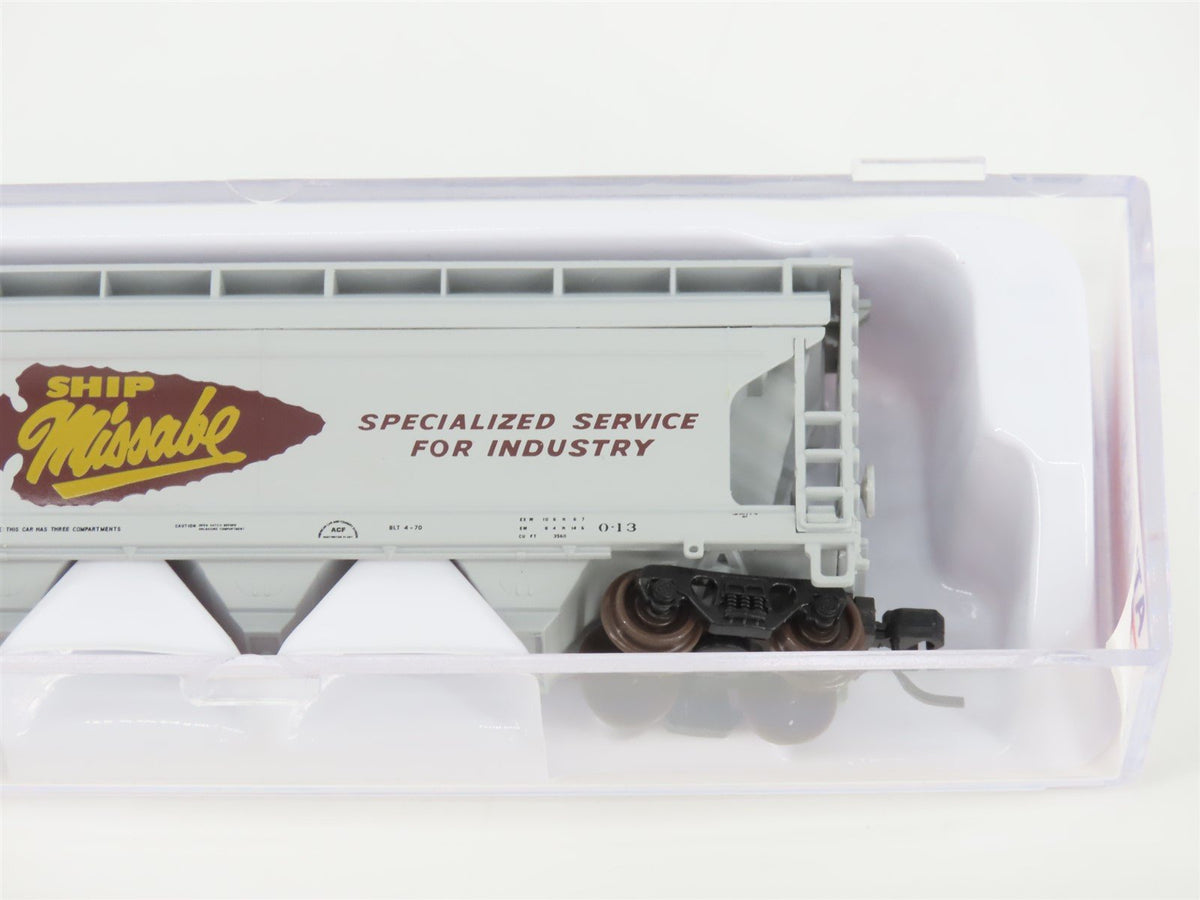 N Scale Atlas Trainman 39906A DMIR Ship Missabe 3-Bay Covered Hopper #5025