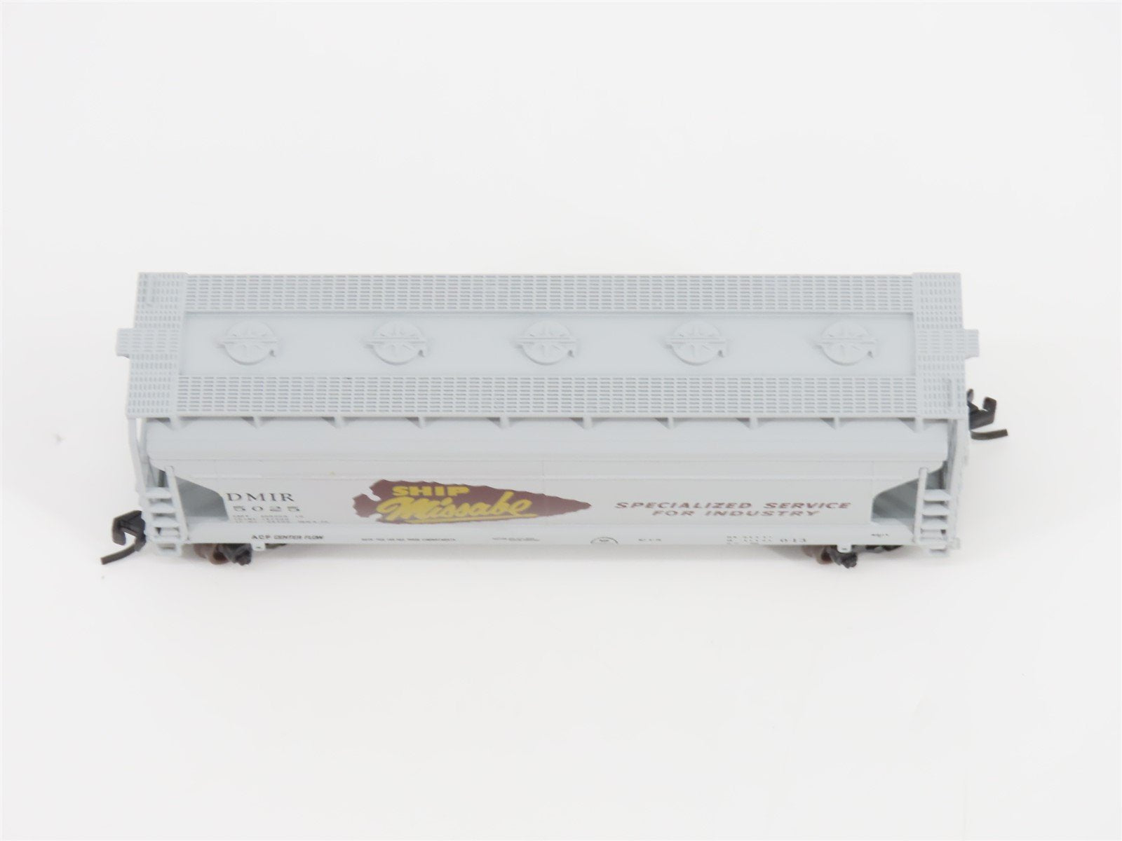 N Scale Atlas Trainman 39906A DMIR Ship Missabe 3-Bay Covered Hopper #5025