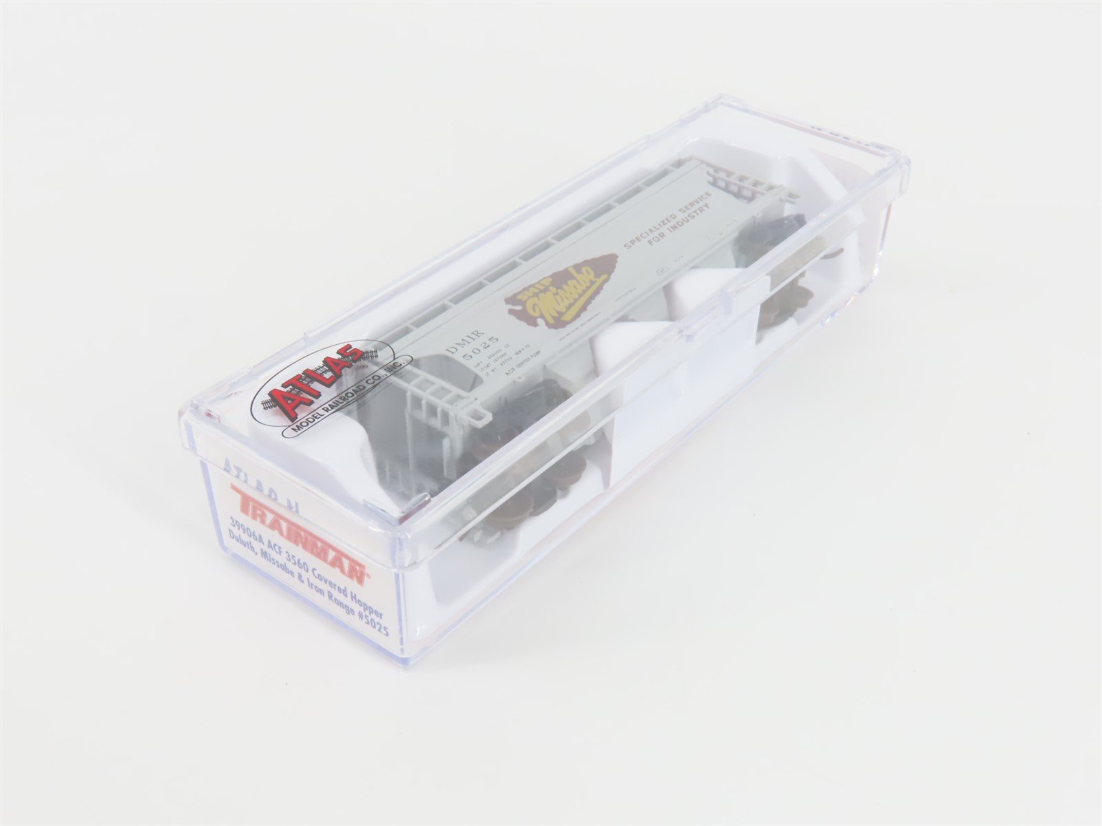 N Scale Atlas Trainman 39906A DMIR Ship Missabe 3-Bay Covered Hopper #5025