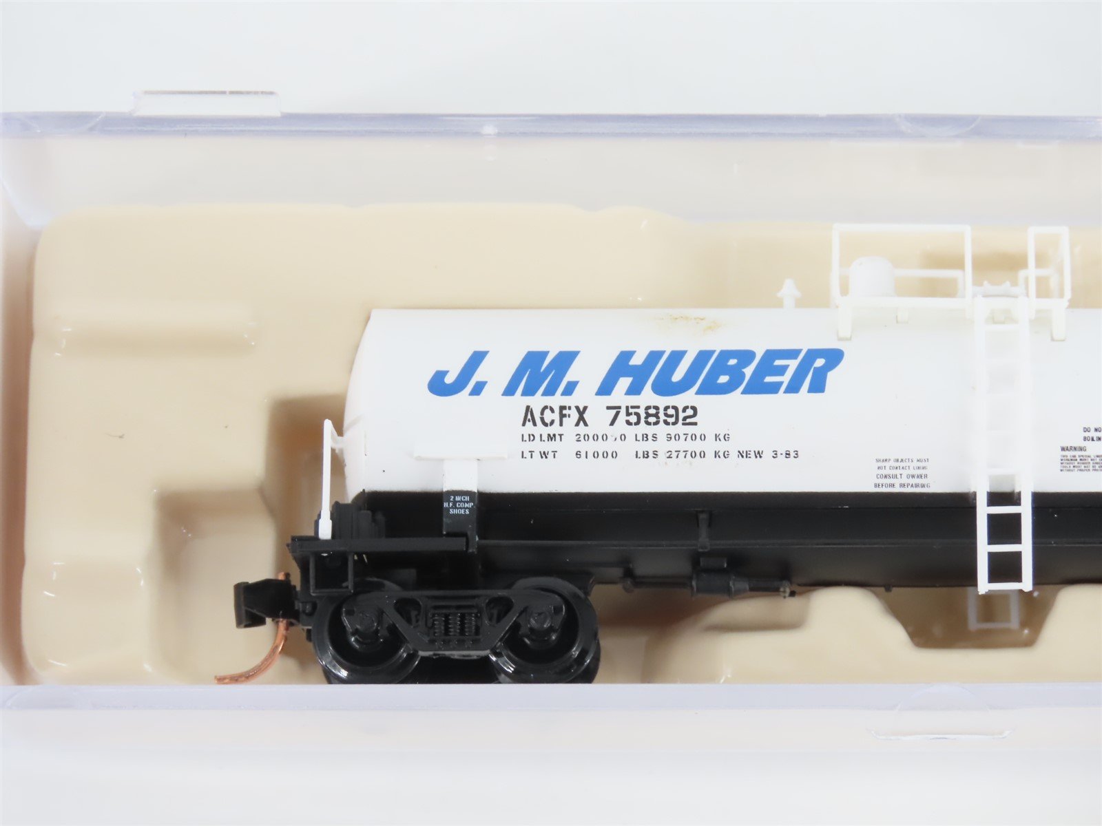 N Scale Atlas 34823 ACFX JM Huber Kaolin Tank Car #75892
