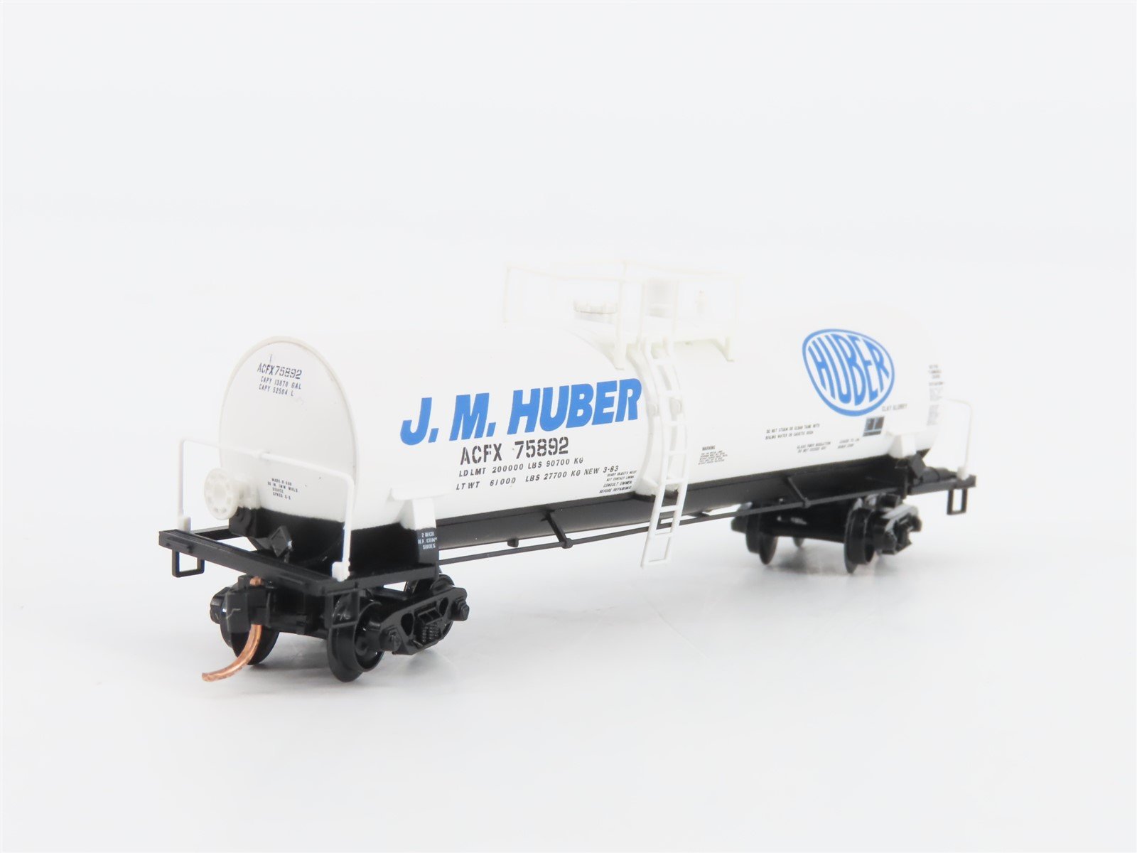 N Scale Atlas 34823 ACFX JM Huber Kaolin Tank Car #75892