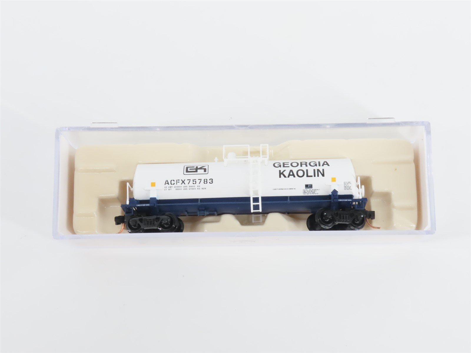 N Scale Atlas 34812 ACFX Georgia Kaolin Tank Car #75783