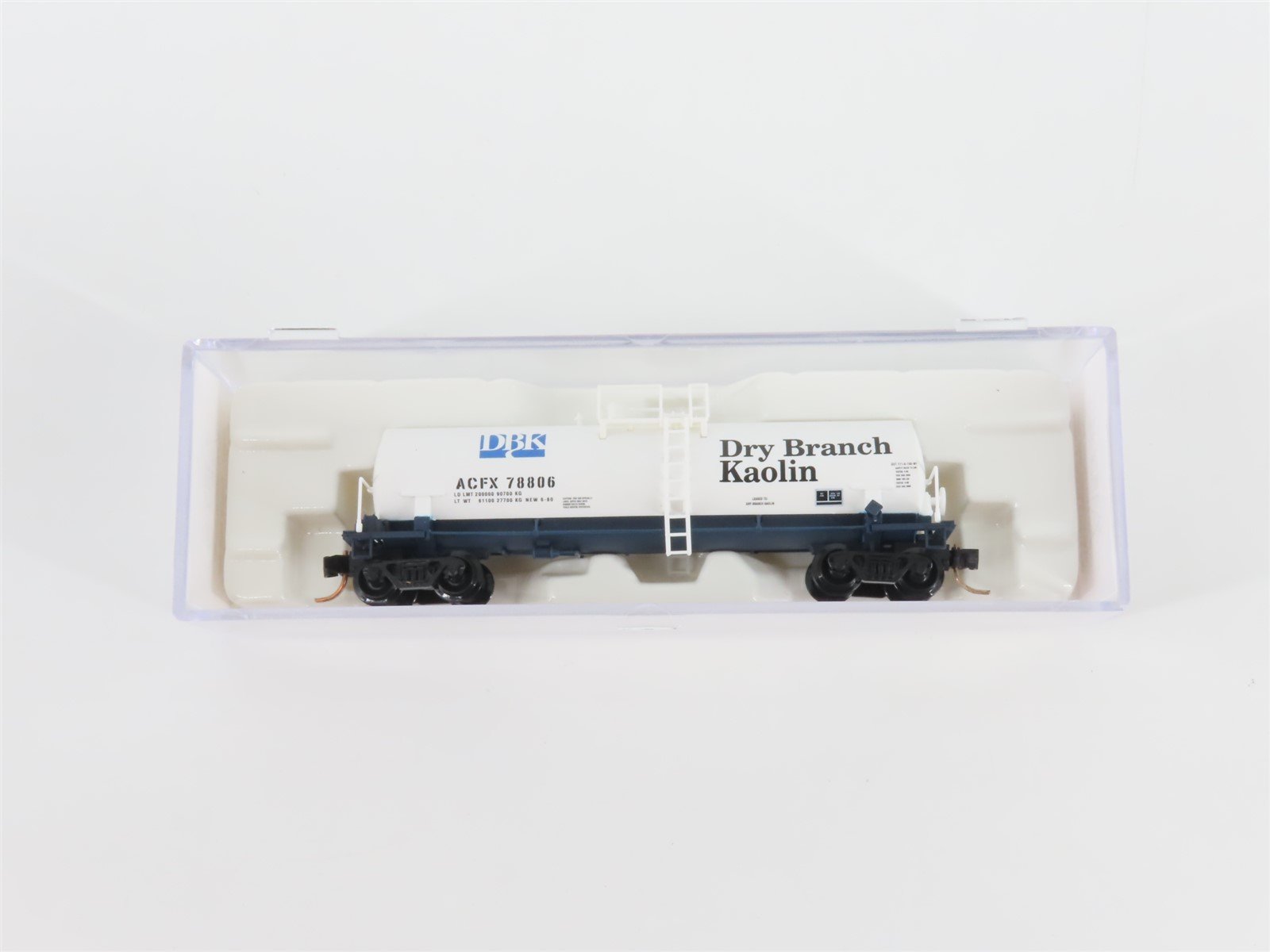 N Scale Atlas 34851 ACFX Dry Branch Kaolin Tank Car #78806