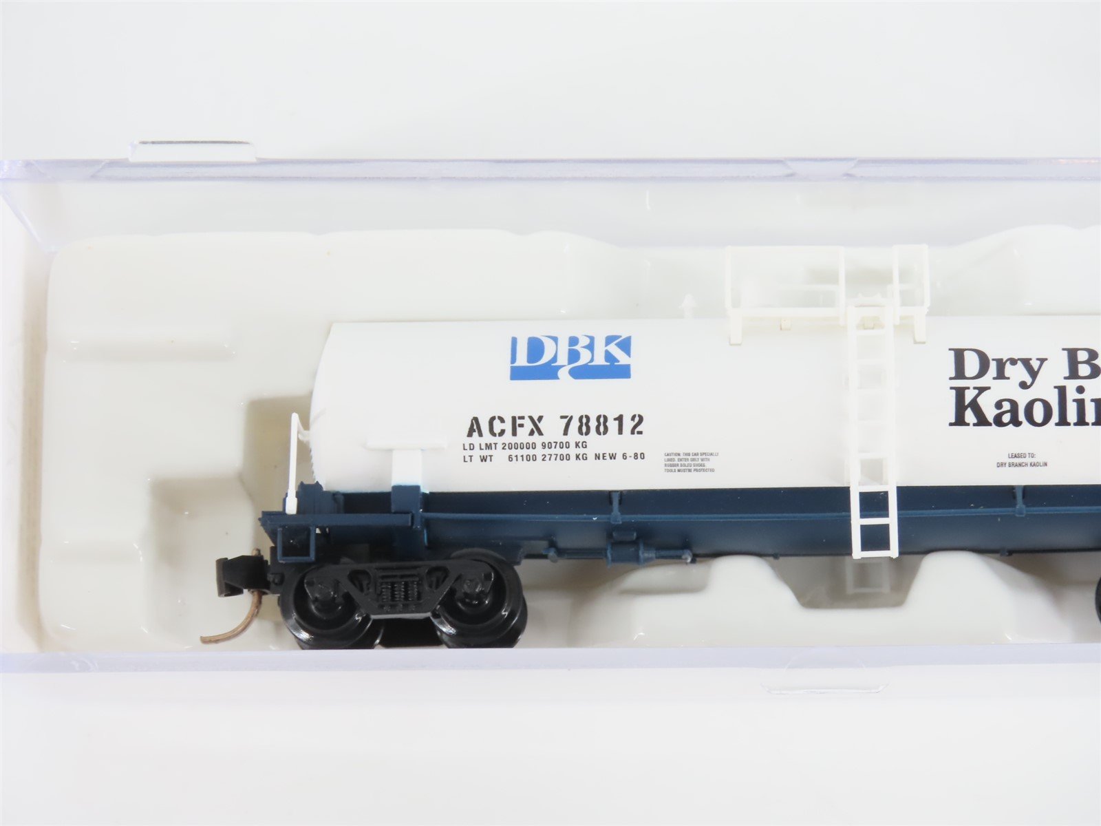 N Scale Atlas 34852 ACFX Dry Branch Kaolin Tank Car #78812