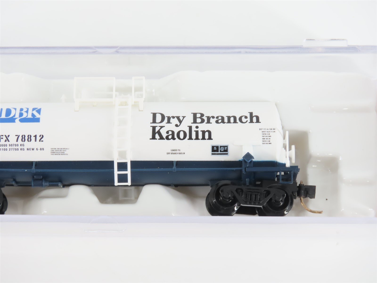 N Scale Atlas 34852 ACFX Dry Branch Kaolin Tank Car #78812