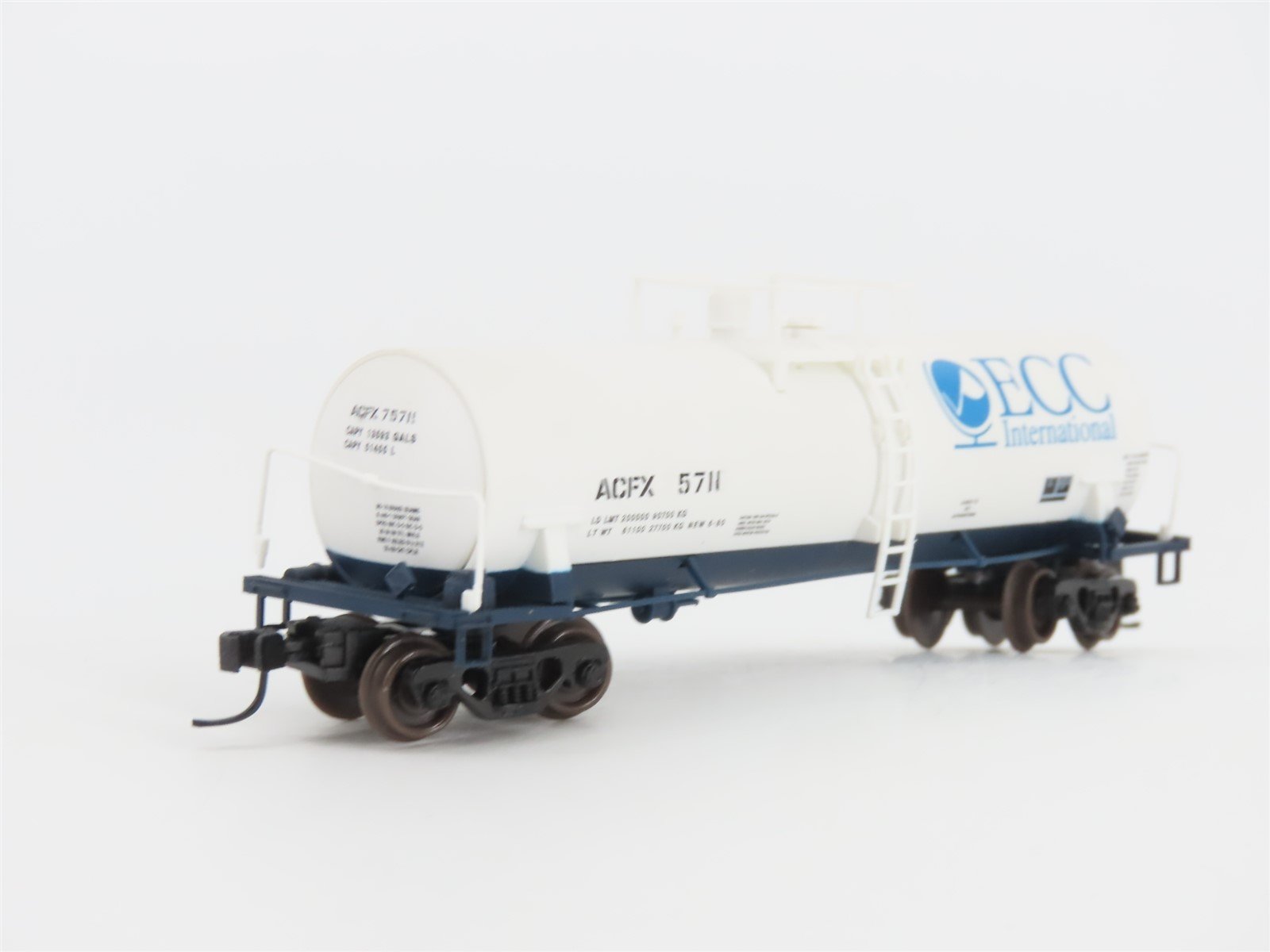 N Scale Atlas 34871 ACFX ECC International Kaolin Tank Car Custom Road #75711