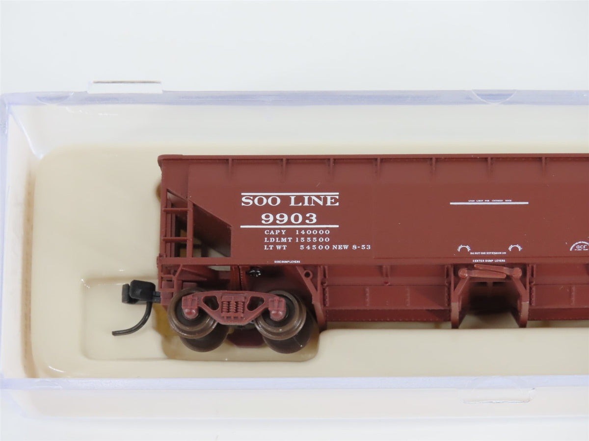 N Scale Atlas 34775-2 SOO Line 2-Bay 70 Ton Hart Ballast Hopper #9903