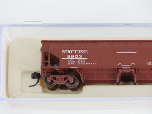 N Scale Atlas 34775-2 SOO Line 2-Bay 70 Ton Hart Ballast Hopper #9903