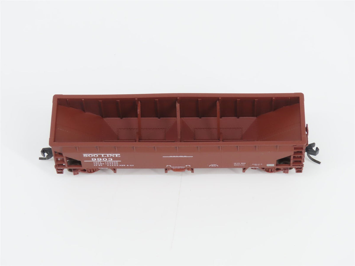 N Scale Atlas 34775-2 SOO Line 2-Bay 70 Ton Hart Ballast Hopper #9903