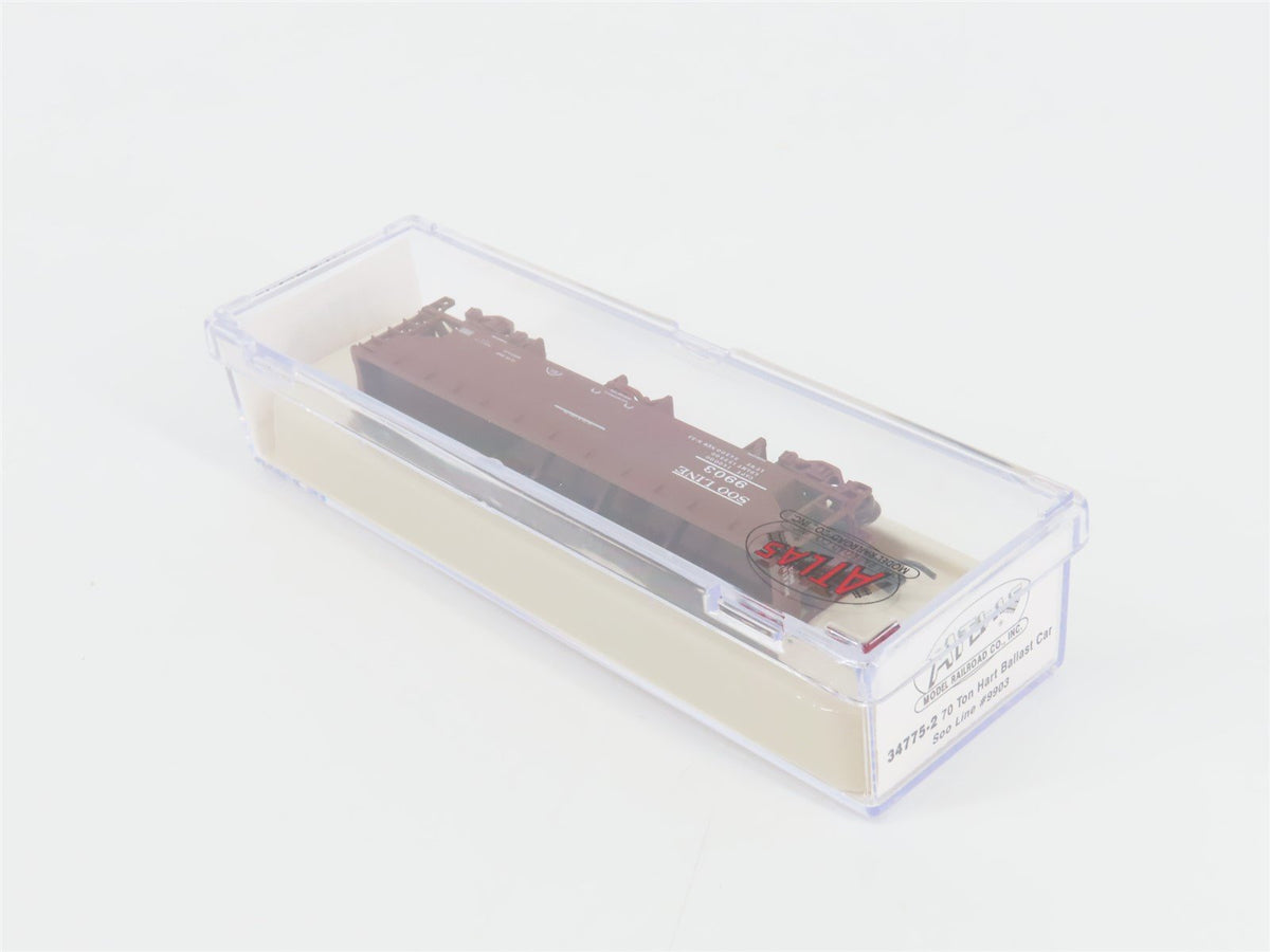 N Scale Atlas 34775-2 SOO Line 2-Bay 70 Ton Hart Ballast Hopper #9903