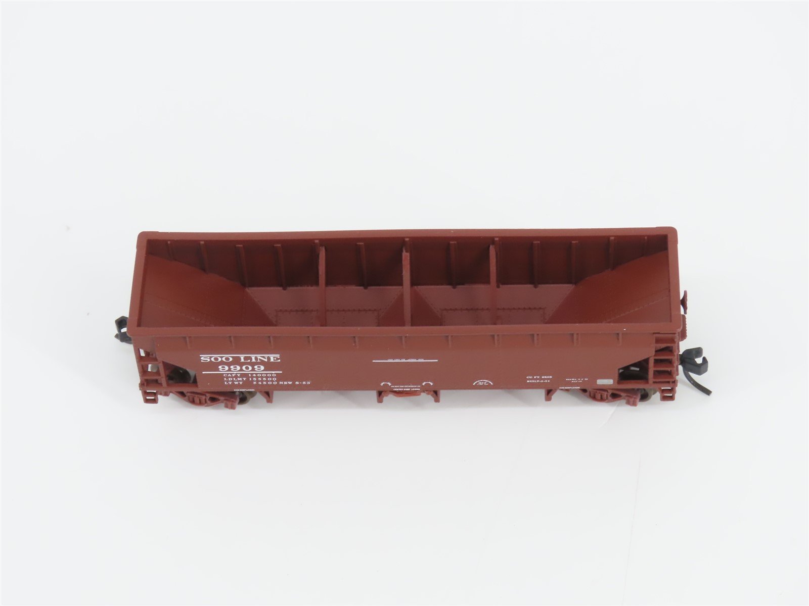 N Scale Atlas 34775-3 SOO Line 2-Bay 70 Ton Hart Ballast Hopper #9909