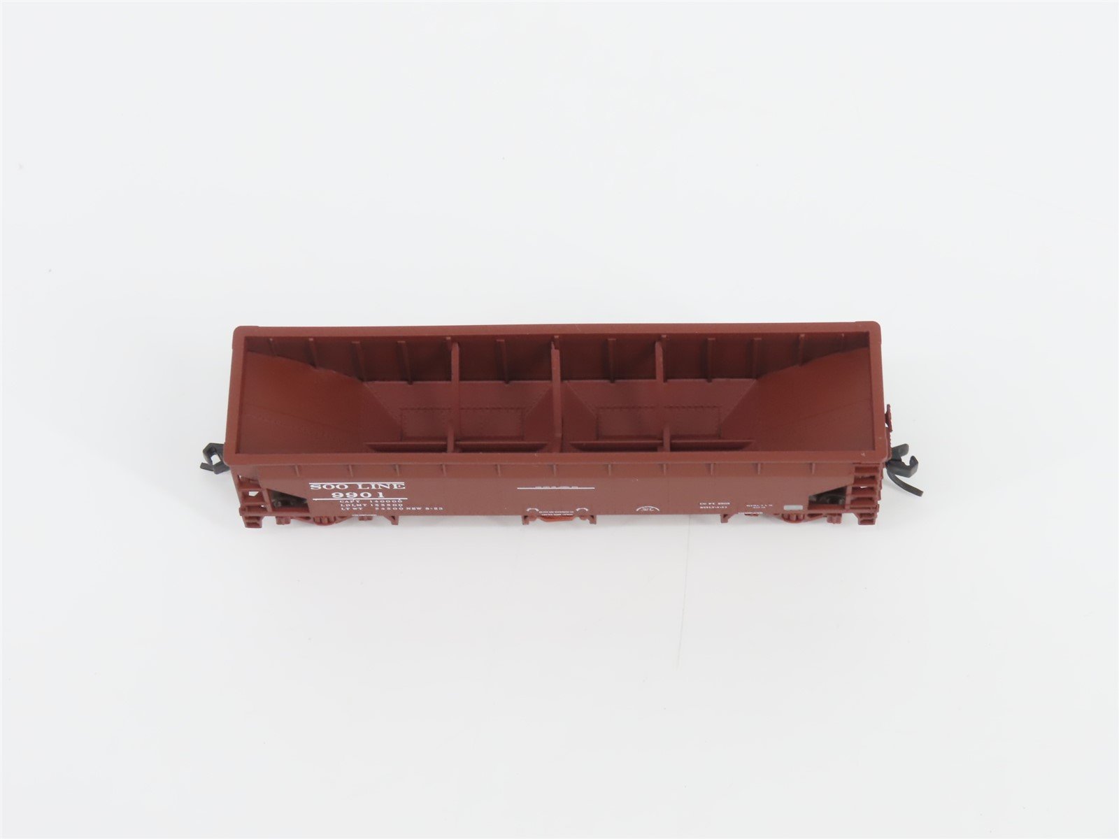 N Scale Atlas 34775-1 SOO Line 2-Bay 70 Ton Hart Ballast Hopper #9901