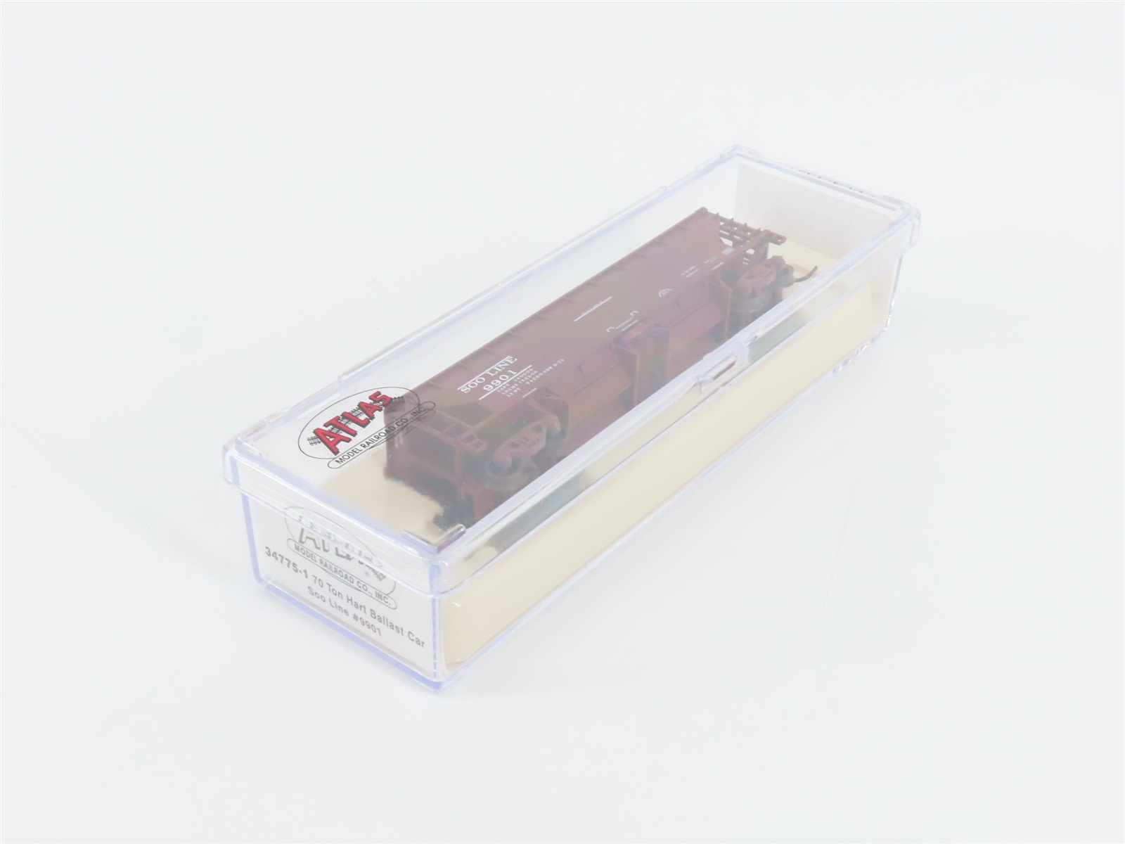 N Scale Atlas 34775-1 SOO Line 2-Bay 70 Ton Hart Ballast Hopper #9901