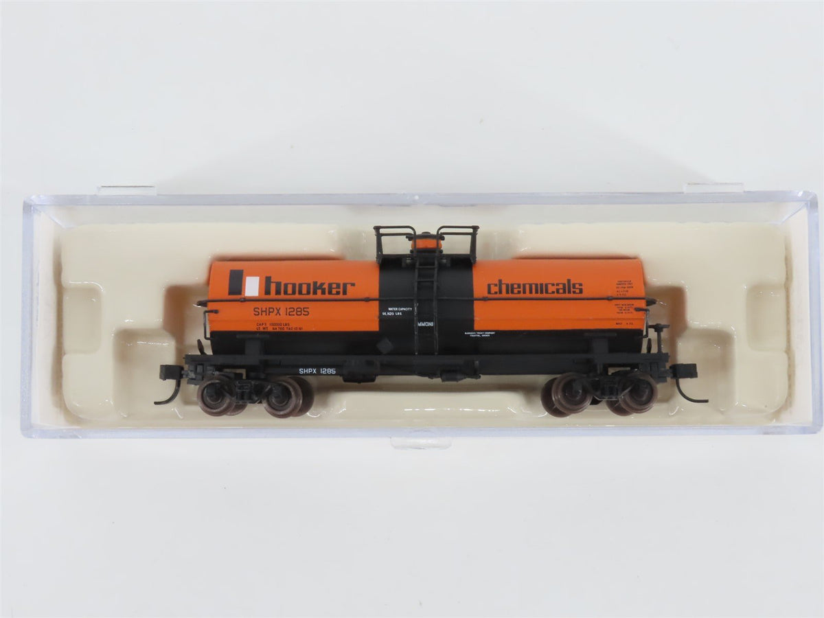 N Scale Atlas 43772 SHPX Hooker Chemicals 11,000 Gallon Tank Car #1285