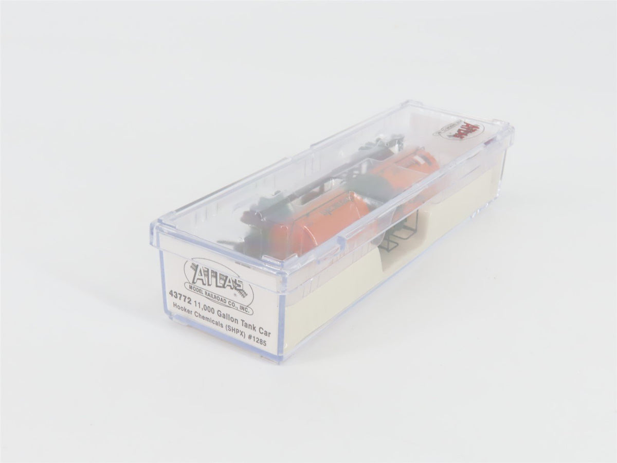 N Scale Atlas 43772 SHPX Hooker Chemicals 11,000 Gallon Tank Car #1285