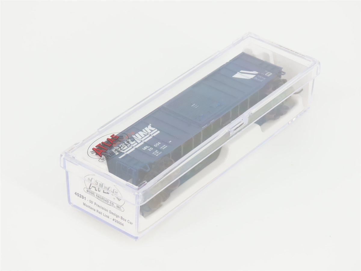 N Scale Atlas 45291 MRL Montana Rail Link 50&#39; Precision Design Box Car #20004