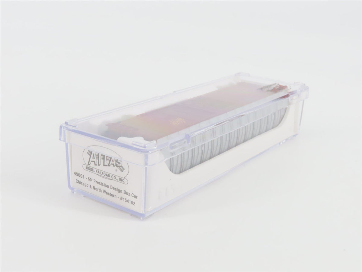 N Scale Atlas 45001 CNW Chicago &amp; North Western 50&#39; Single Door Box Car #154102