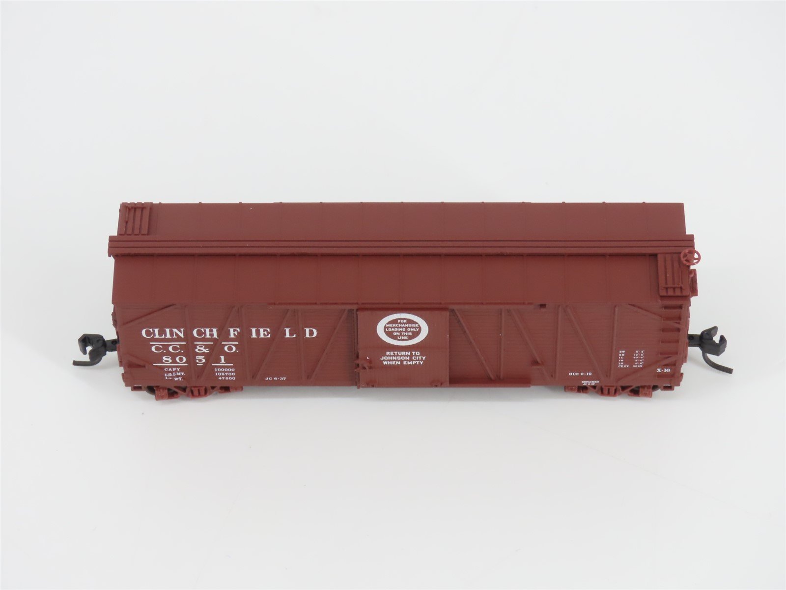 N Scale Atlas 41731 CC&O Clinchfield Single Door Box Car #8051