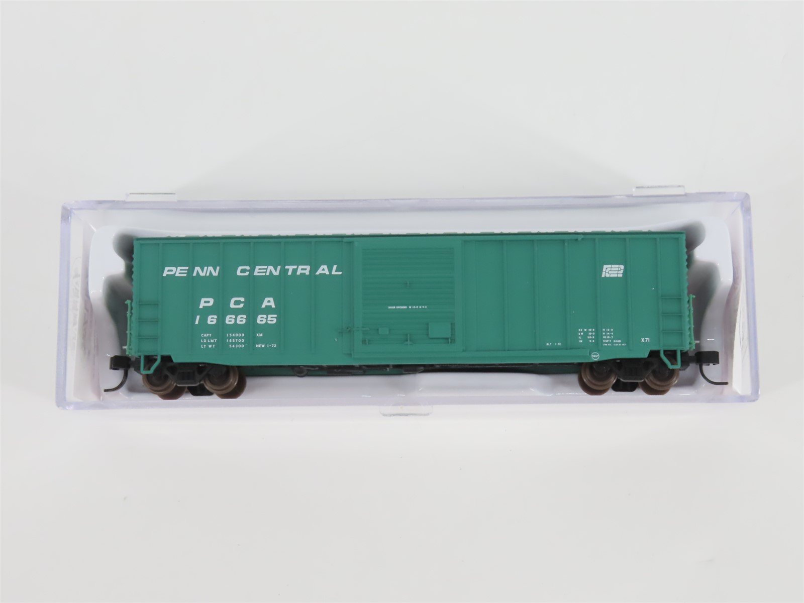 N Scale Atlas 45342 PCA Penn Central 50' Precision Design Box Car #166665