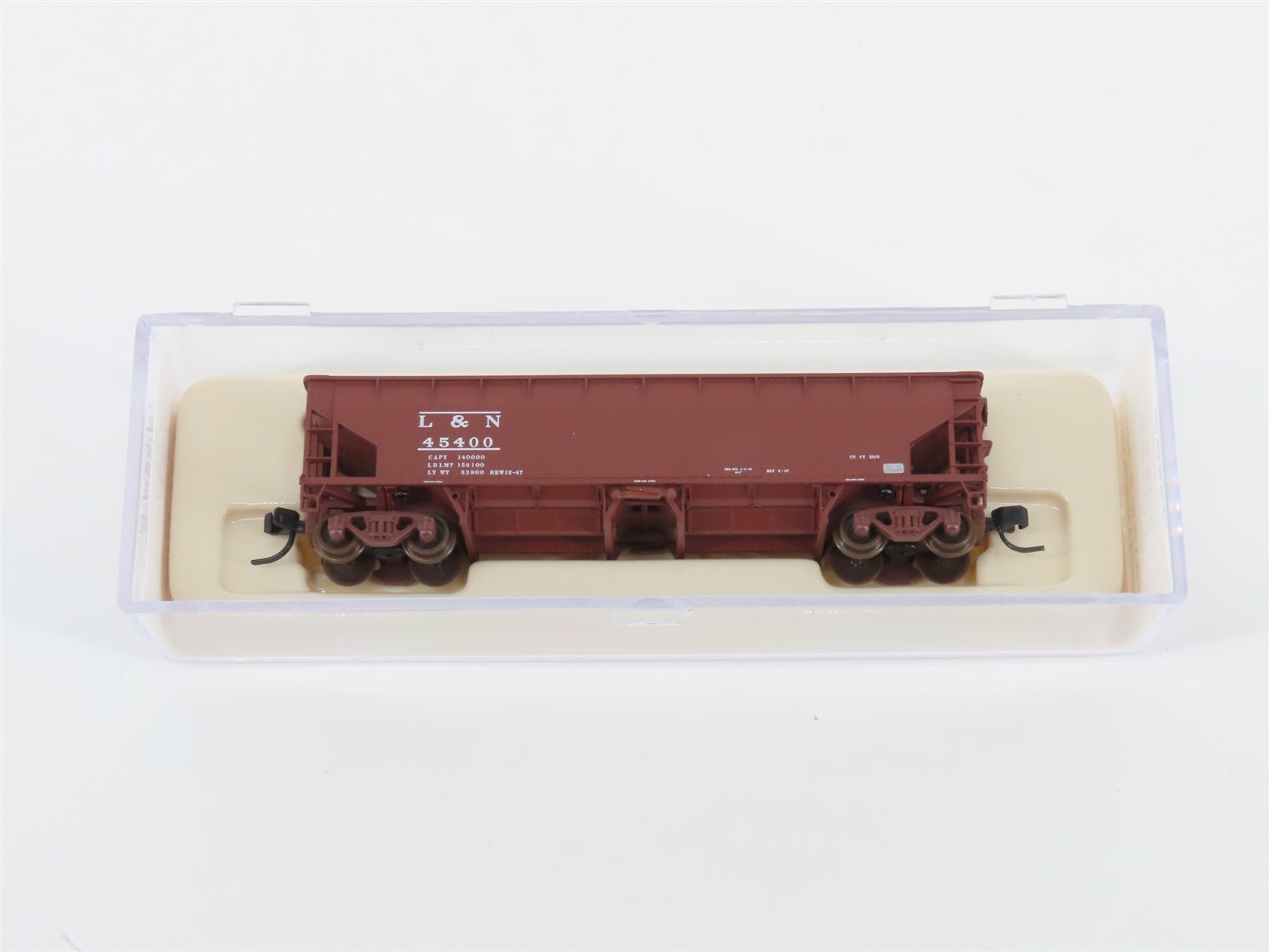 N Scale Atlas 34772-1 L&N Louisville & Nashville 2-Bay Ballast Hopper #45400