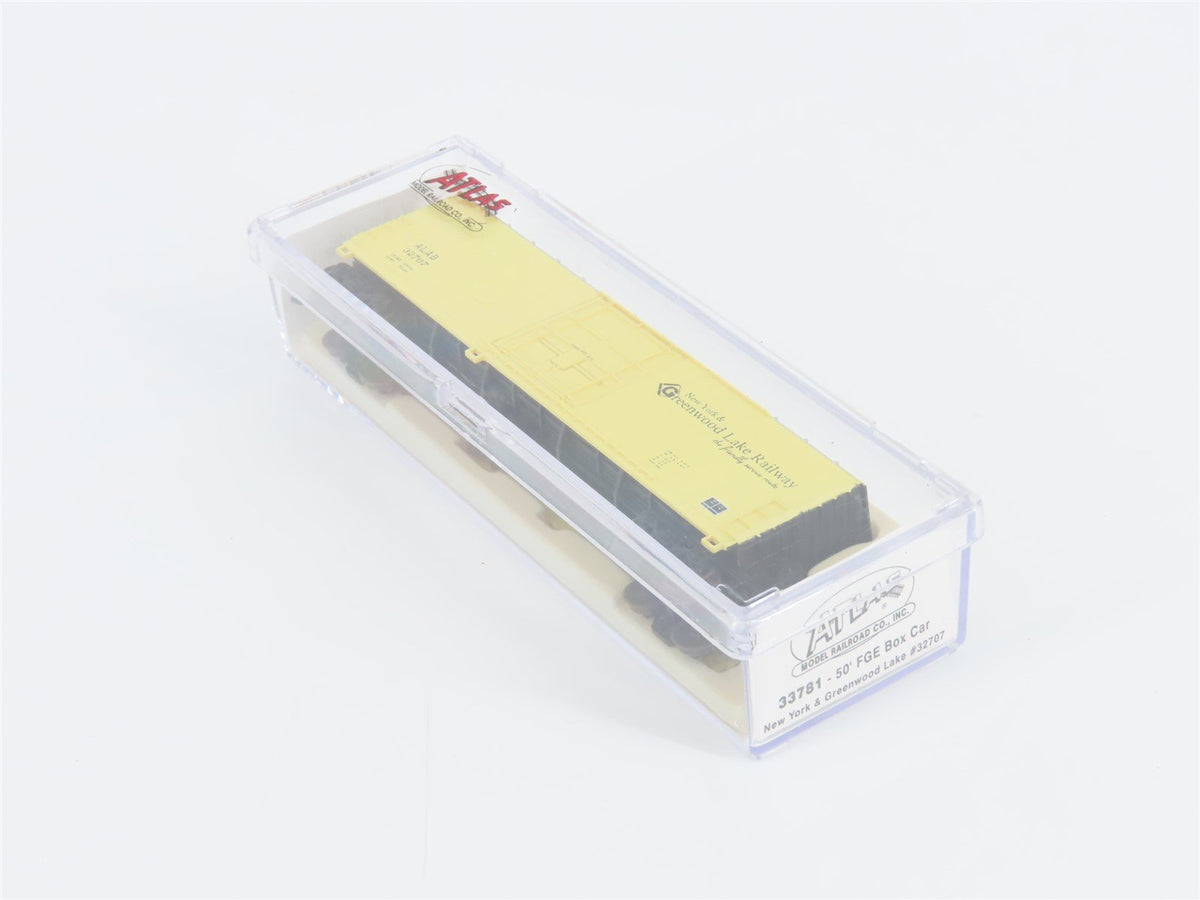 N Scale Atlas 33781 ALAB New York &amp; Greenwood Lake 50&#39; FGE Box Car #32707