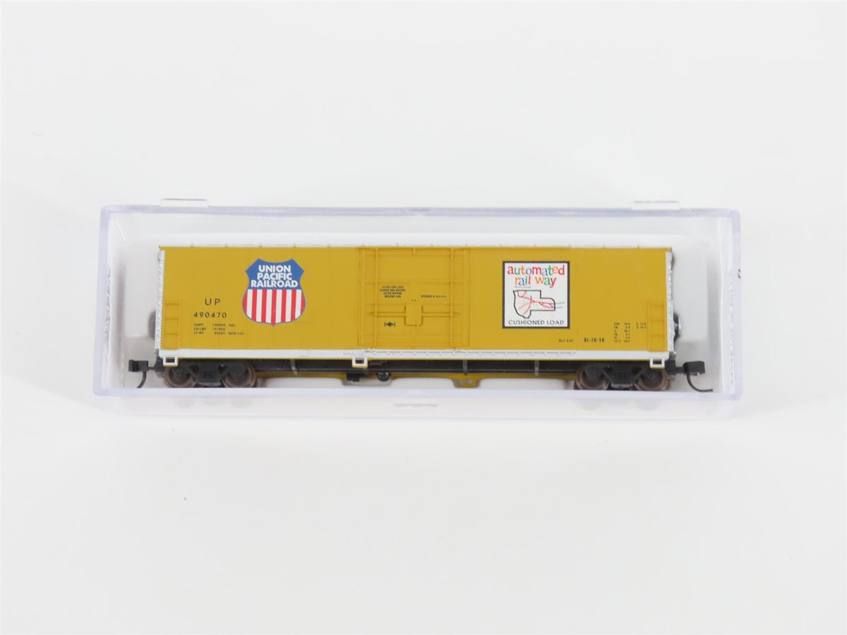 N Scale Atlas 33755 UP Union Pacific Railroad 50&#39; FGE Box Car #490470
