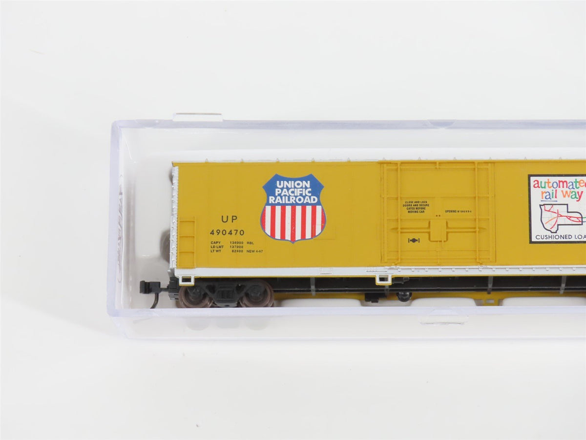 N Scale Atlas 33755 UP Union Pacific Railroad 50&#39; FGE Box Car #490470