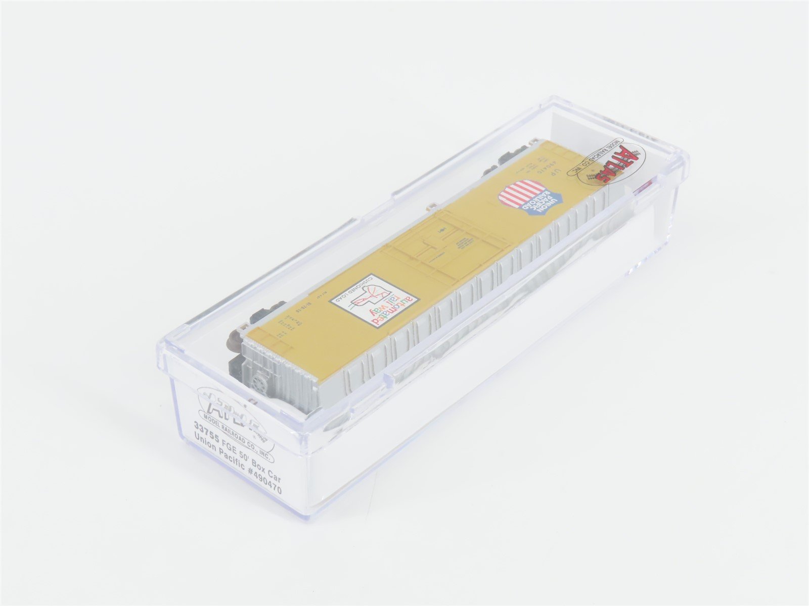 N Scale Atlas 33755 UP Union Pacific Railroad 50' FGE Box Car #490470