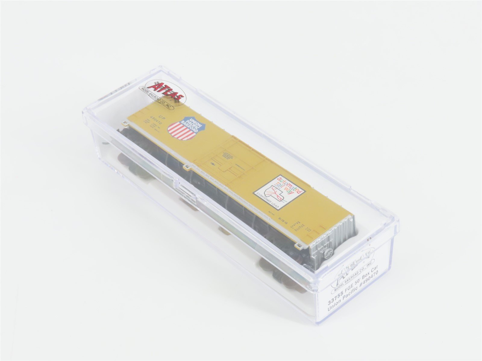 N Scale Atlas 33755 UP Union Pacific Railroad 50' FGE Box Car #490470