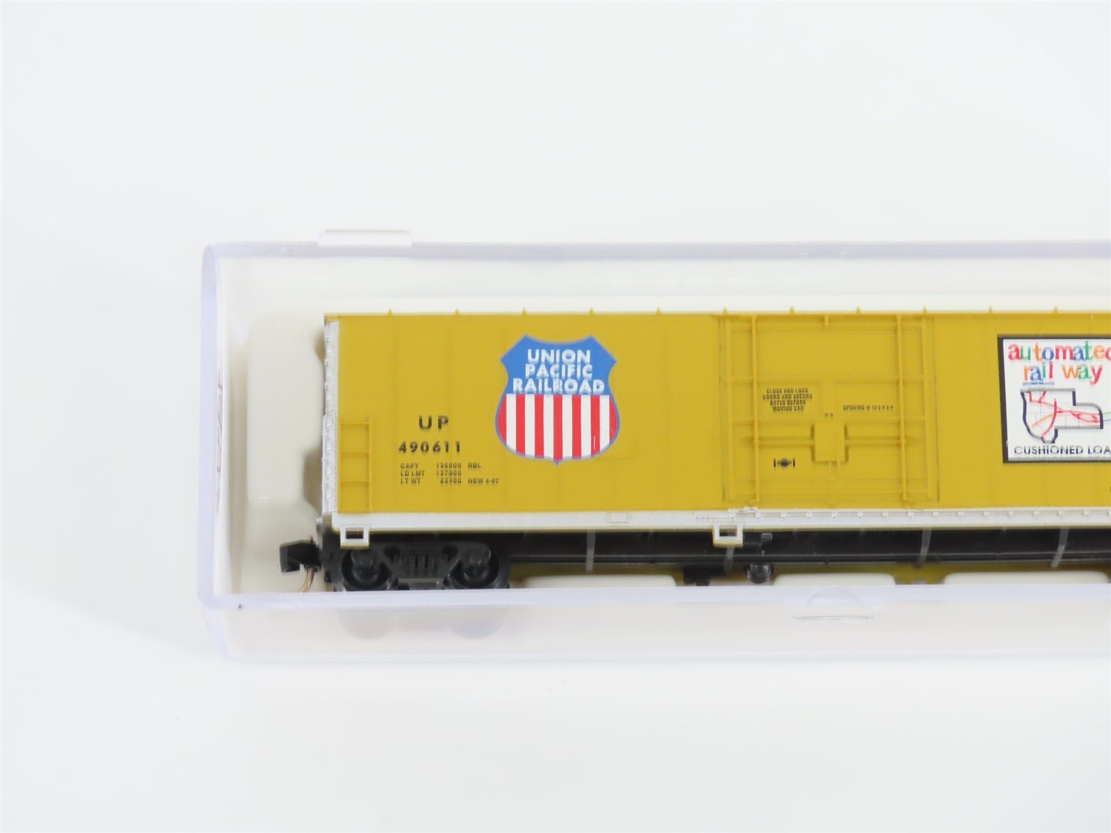 N Scale Atlas 33753 UP Union Pacific Railroad 50' FGE Box Car #490611