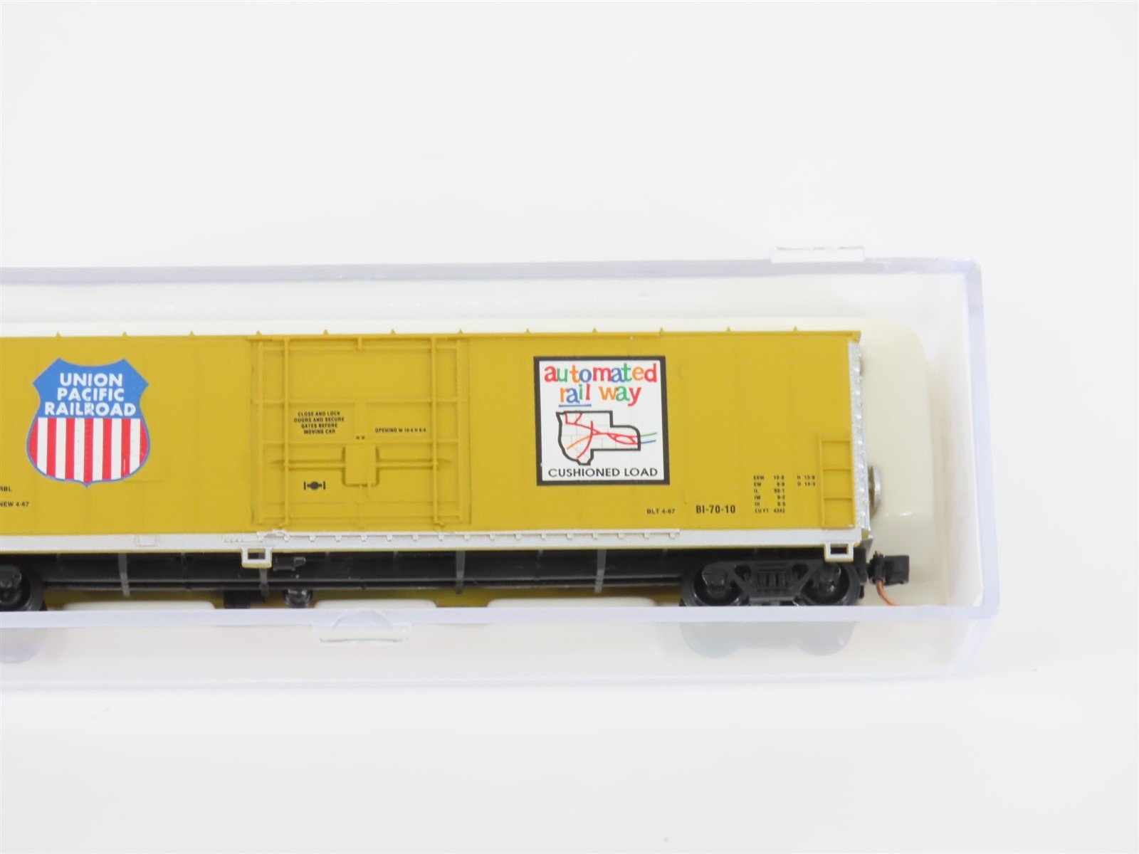 N Scale Atlas 33753 UP Union Pacific Railroad 50' FGE Box Car #490611