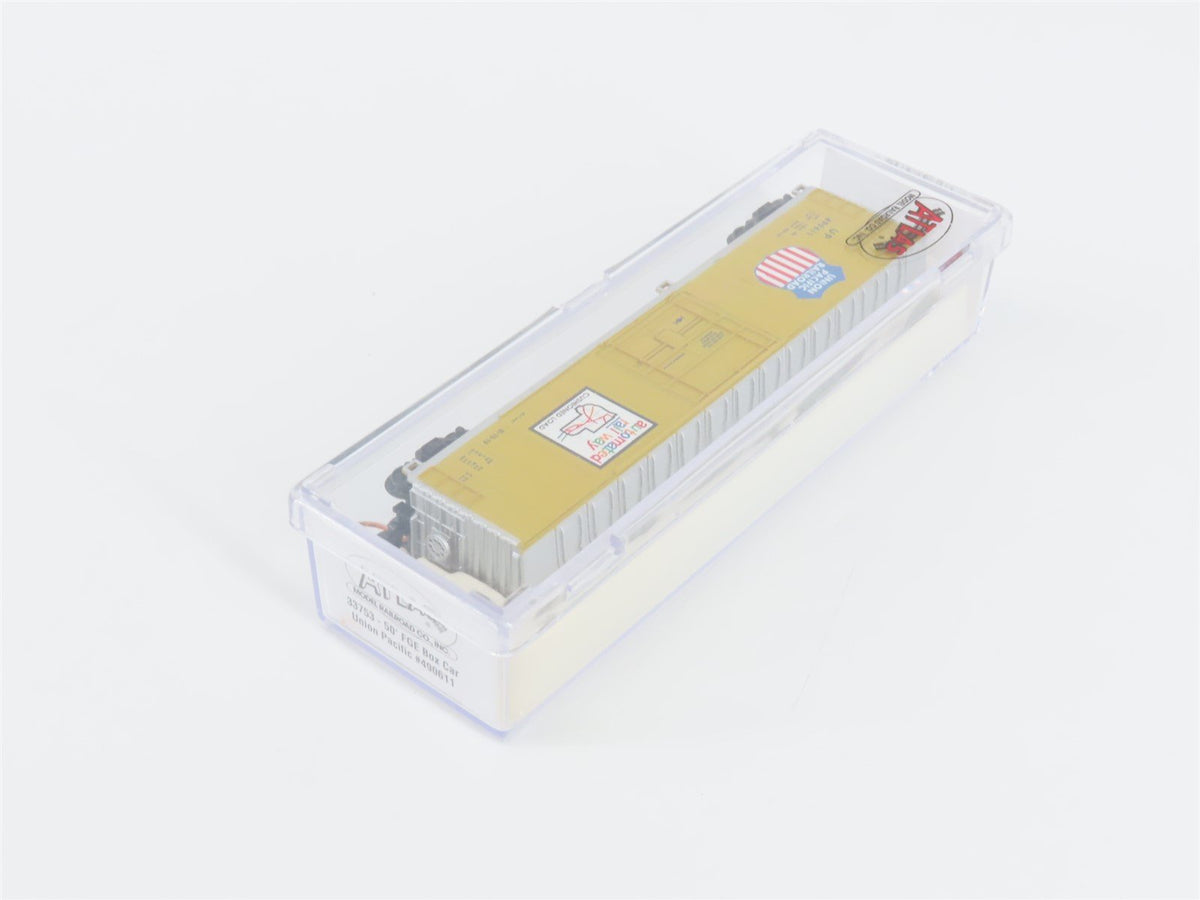 N Scale Atlas 33753 UP Union Pacific Railroad 50&#39; FGE Box Car #490611